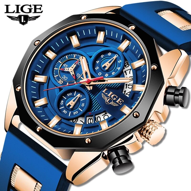 Luxury Watch Investment - LIGE 패션 남성 시계, 탑 브랜드