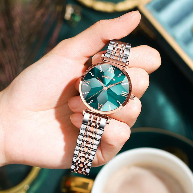 NIBOSI 여성용 패션 마름모 거울 쿼츠 시계, 최고 - Luxury Watch Top 10 리뷰 및 가격
