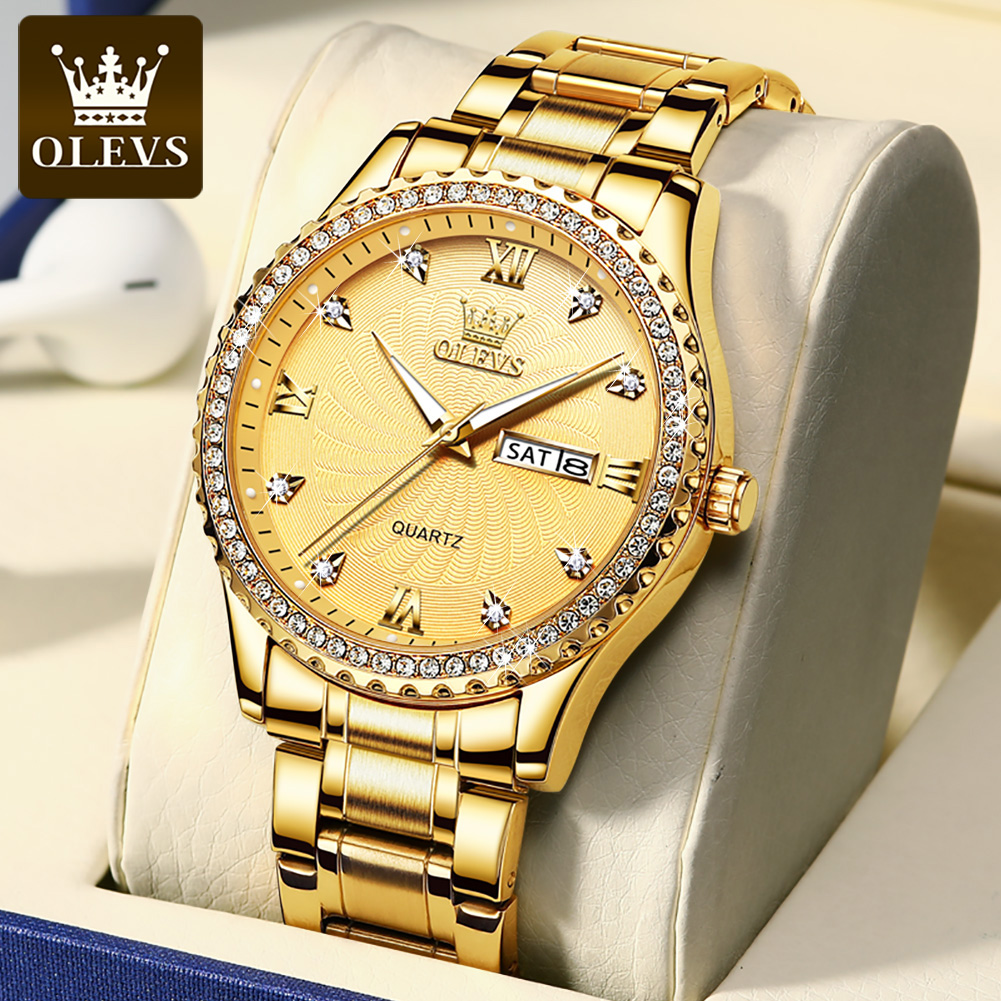 OLEVS 5565 남성용 럭셔리 브랜드 쿼츠 시계 방 - Luxury Watch Magazine 리뷰 및 가격