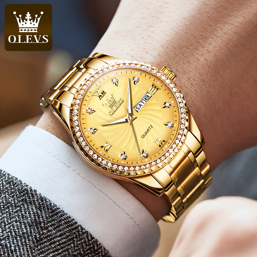 OLEVS 5565 남성용 럭셔리 브랜드 쿼츠 시계 방 - Luxury Watch Magazine 리뷰 및 가격