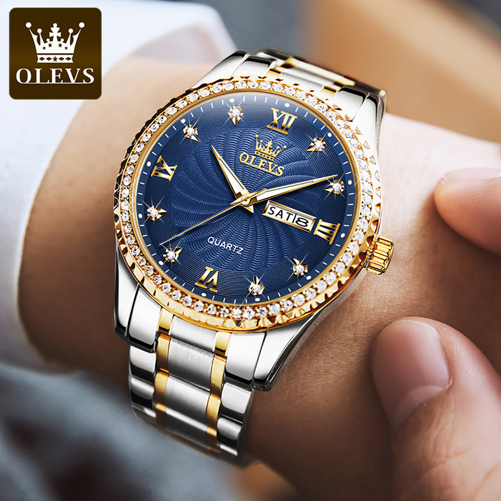 OLEVS 5565 남성용 럭셔리 브랜드 쿼츠 시계 방 - Luxury Watch Magazine 리뷰 및 가격