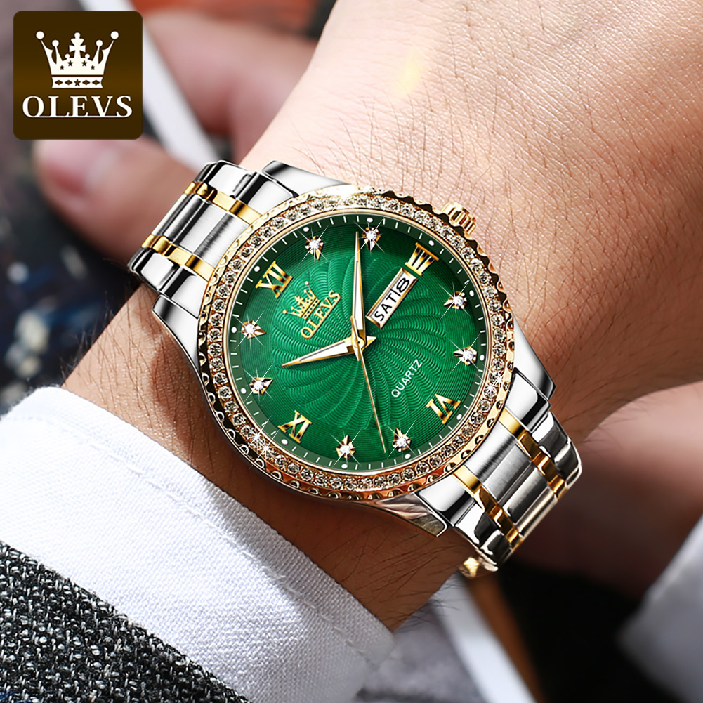 OLEVS 5565 남성용 럭셔리 브랜드 쿼츠 시계 방 - Luxury Watch Magazine 리뷰 및 가격