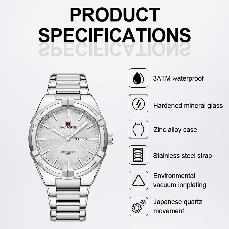 탑 브랜드 NAVIFORCE 남성용 시계 쿼츠 손목시계 - Luxury Watch Magazine 리뷰 및 가격